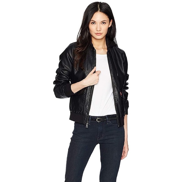 DANIER Black Leather Bomber Jacket - Picture 16 of 16